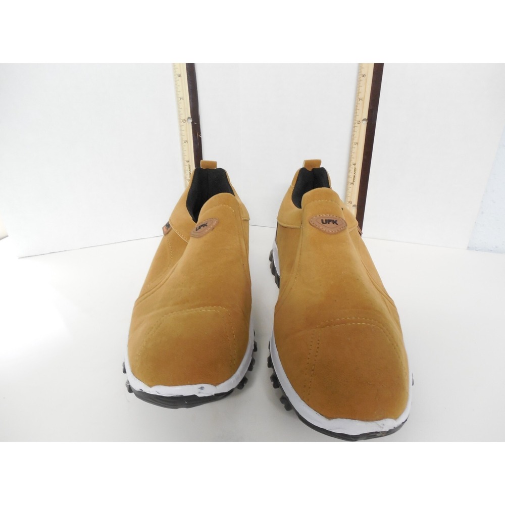 UFK Marked Size EU44 Camel Faux‎ Suede Slip On Shoes Men's  US10/UK9.5